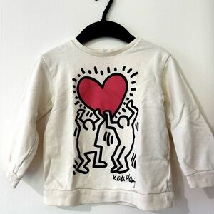 H&M kids 4T sweatshirt x Keith Haring